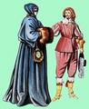 1640 г. Дама в капюшоне и маске и кавалер